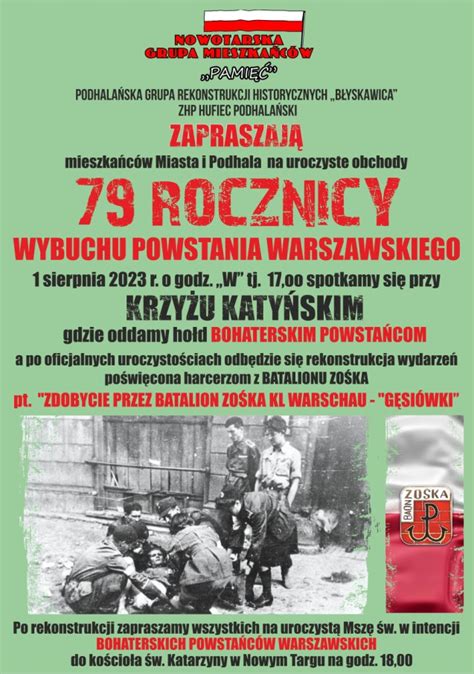 Krakowskie Obchody 79 Rocznicy Wybuchu Powstania Warszawskiego