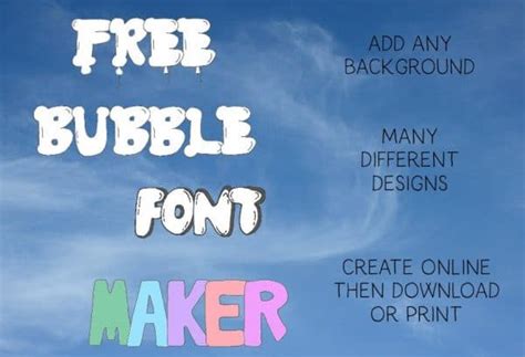 Free Bubble Letters Generator | Add bubble letters with a click!