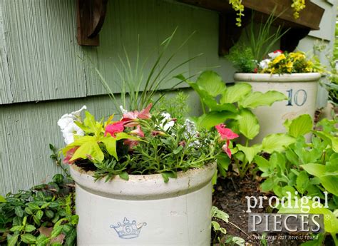 Broken Crock Planter Upcycled Garden Fun Prodigal Pieces