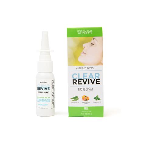 Zero Dependency All Natural Allergy Product And Nasal Spray Clear Revive