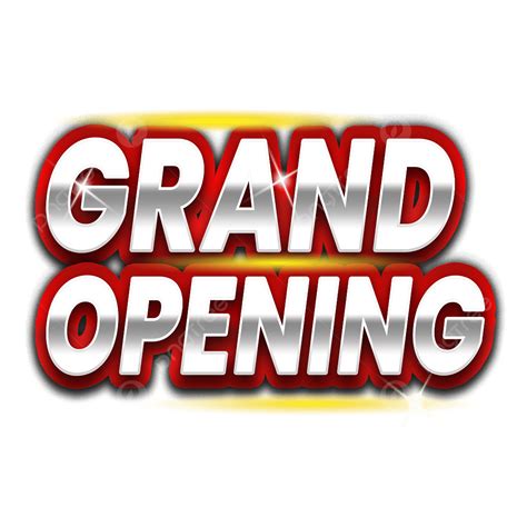 Grand Opening D Text Design For Company Grand Opening Company Png