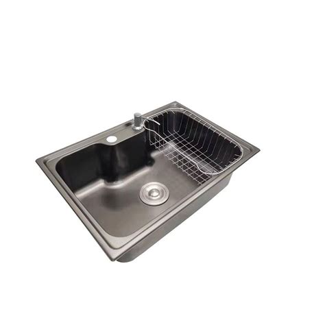 Cuba Pia Gourmet Luxo Prizi Lung Preta Aço Inox 201 42x60cm