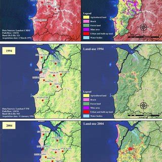 Land-use pattern map in 1973, 1994, and 2004 in Takua Pa District ...