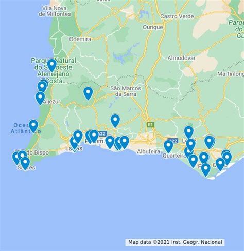 On This Map You Ll Find The Best Places To See In Algarve Feel