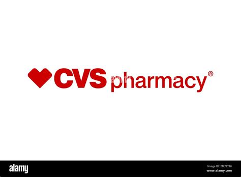 Cvs Pharmacy Logo White Background Stock Photo Alamy