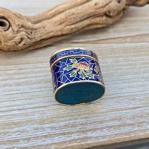 Vintage Tiny Cloisonne Trinket Box. Gift for Mom, Bride, Bridesmaid ...