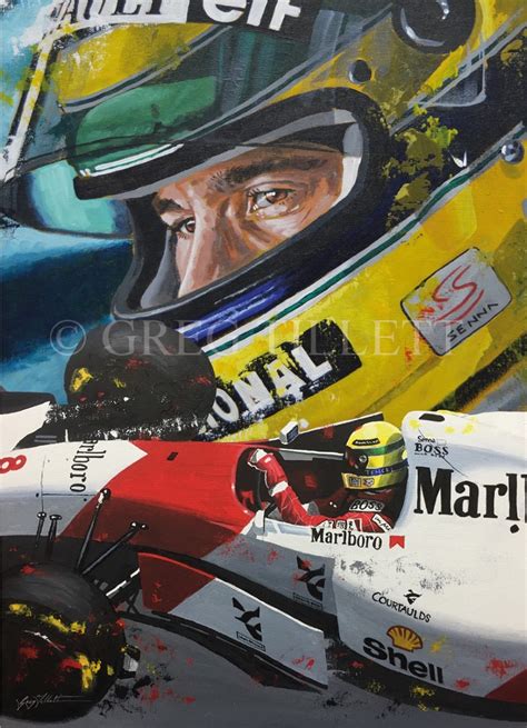 Ayrton Senna Limited Edition Art Print Poster Signed And Etsy