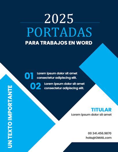 Portadas Para Word ️ Plantillas 100 Gratis Portadas Word Portadas