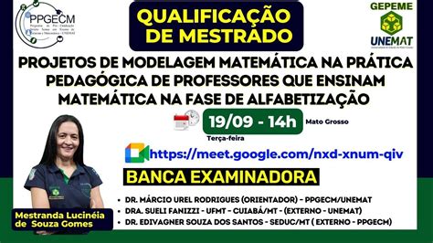 Exame De Qualifica O Disserta O De Mestrado Lucin Ia De Souza