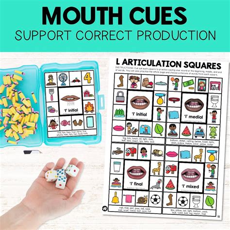 Articulation Squares Bundle For Speech Therapy