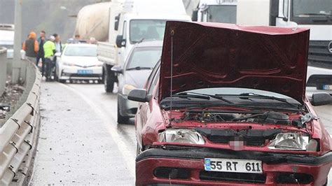 Samsunda Zincirleme Kaza Ara Birbirine Girdi Haberler