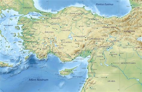 Asia Minor Ancient Map Winne Karalynn
