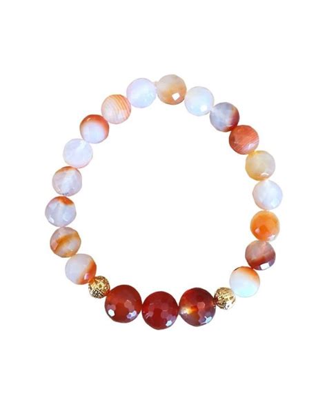 Cornaline Bracelet Perle