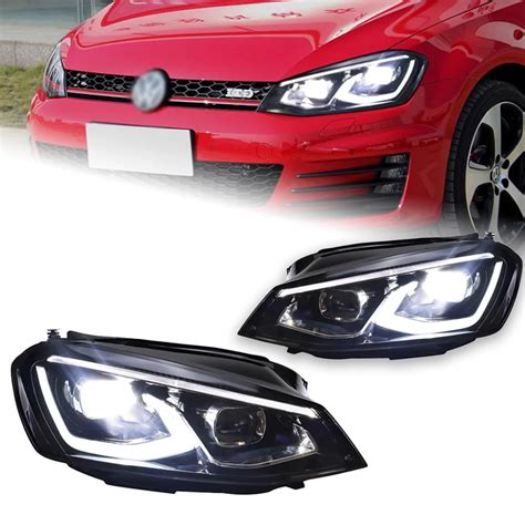 AKD Car Styling For VW Golf 7 Headlights 2013 2017 Golf7 All LED