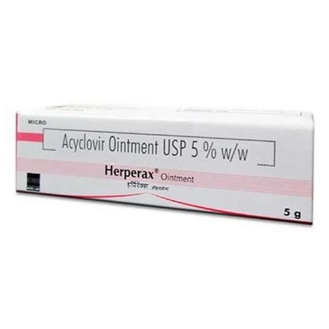 Acyclovir Ointment Usp 50wwherperax At Rs 300piece Acyclovir