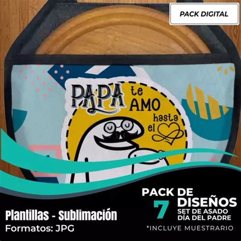 Plantillas Sublimar Set De Asado Día Del Padre Flork M274 en venta en