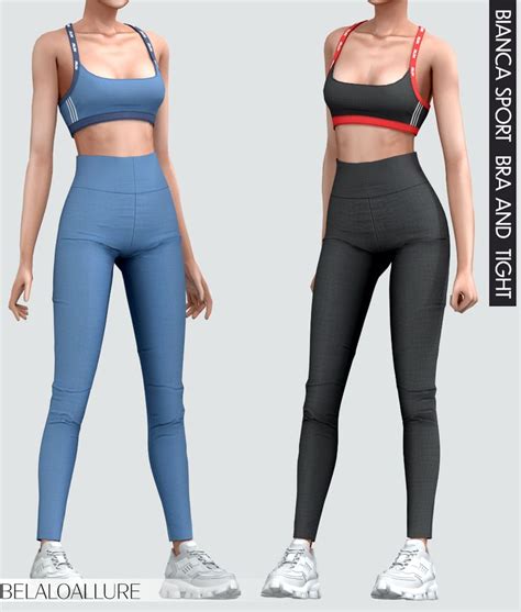 Two Women In Sports Bra Tops And Leggings Are Standing Next To Each Other