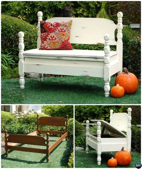 8 Diy Bed Frame Garden Bench Projects Picture Instructions