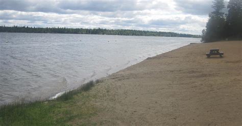 Emma Lake Recreation Site Beach At Murray Point Campground Open Water