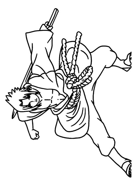 Naruto Para Colorir Sasuke Adulto 026 Vem Colorir