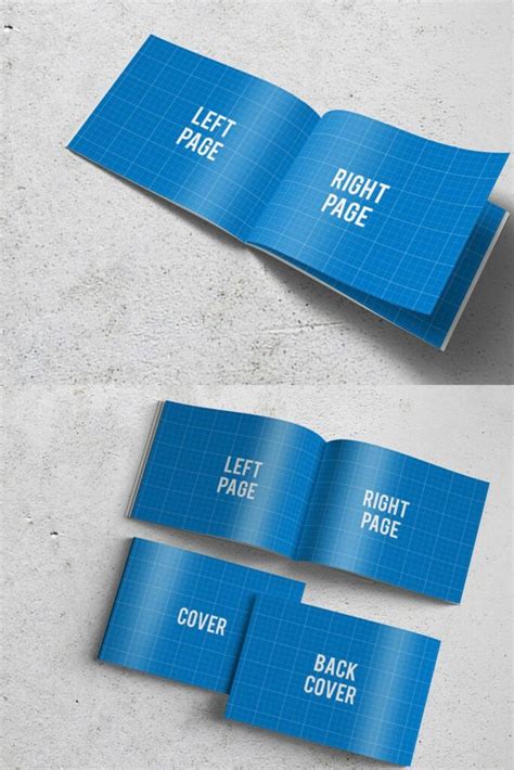 A4 Horizontal Brochure Mockups MasterBundles