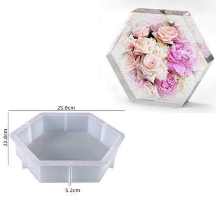 Hexagon 3D Silicone Mould Perfect For Creating Beautiful Decorations