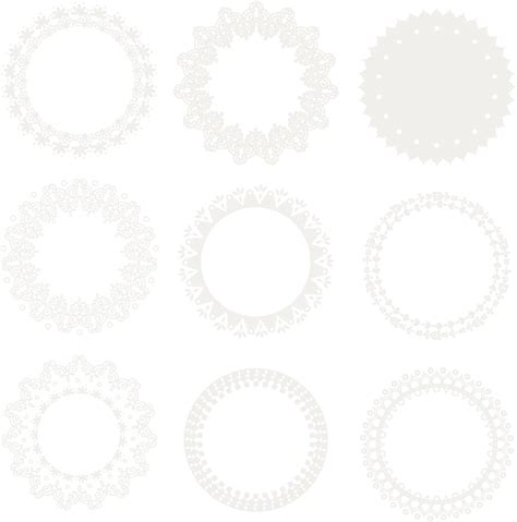 Clip Art Freeuse Stock White Circle Material Transprent Lace Circle