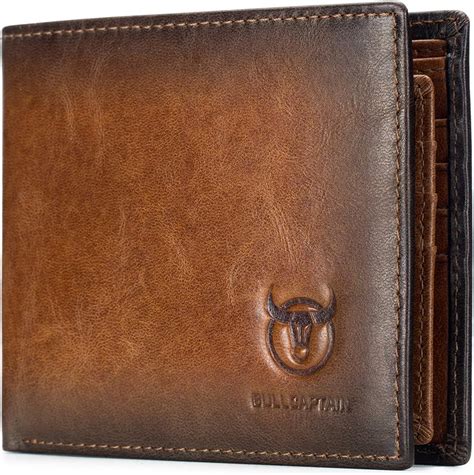 Amazon Bullcaptain Rfid Wallets For Men Slim Bifold Genuine