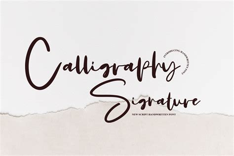 Calligraphy Signature Font By Creativewhitee · Creative Fabrica