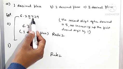 Decimals Part 9 Approximation Of Decimals Rules Of Approximation Of Decimals Youtube