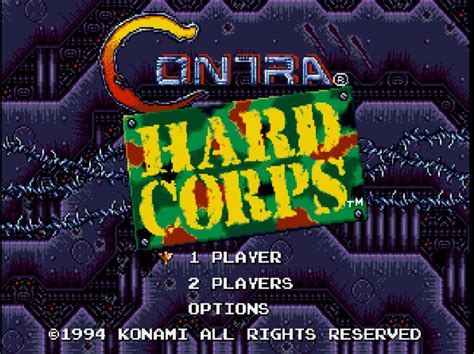 Contra Hard Corps Play Sega Genesis Games Online