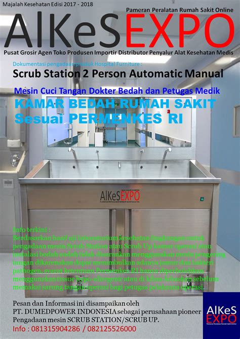 Scrub Station Person Automatic Manual Rsud Ciamis Jawa Barat Alkes Expo