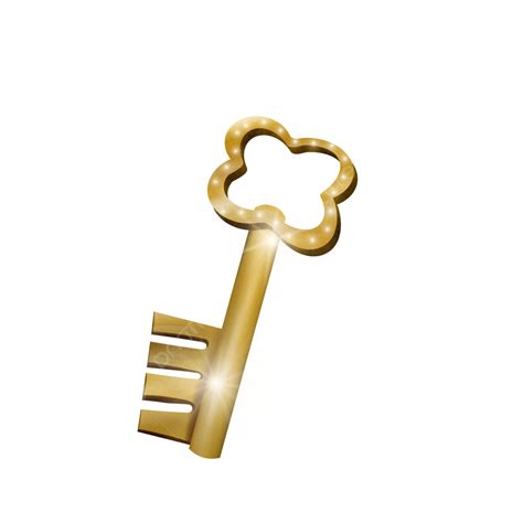 Key Clipart Transparent Png Hd Realistic Metal Key Golden Metal