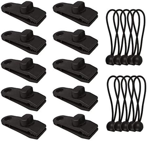 10 Stück Zeltplane Clips Tarpaulin Screw Clips Zelt Clips mit Markisen