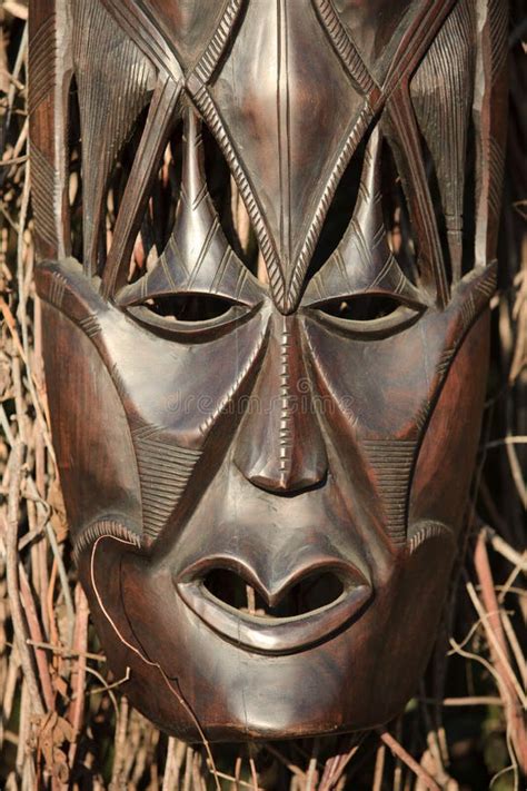 African Art And Sculptures Made Of Ebony Wood Carving Editorial Stock Image Image Of