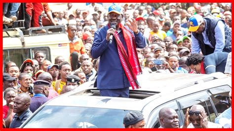 Raila And Karua Address Rally At Lunga Lunga In Kwale County Youtube