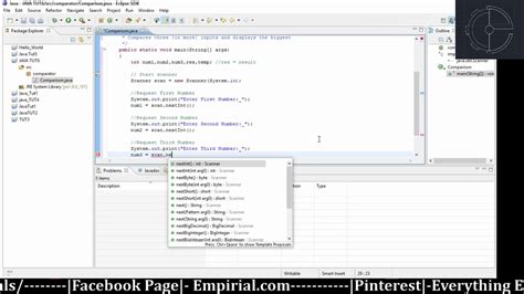 Java Tutorial 6 How To Write A Comparator Code In Java Using Eclipse