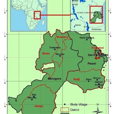 The map of Fangak county showing the sampling sites. | Download ...