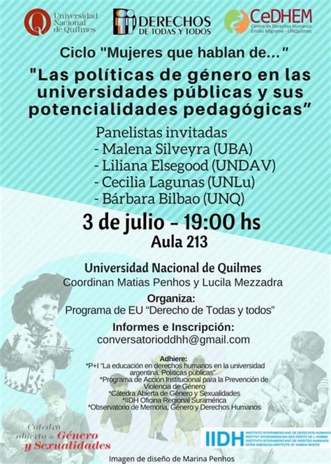 Este Lunes Se Presentará En La Unq El Conversatorio “las Políticas De Género En Las