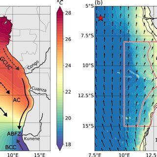 A Mean Sea Surface Temperature SST Colours And Schematic