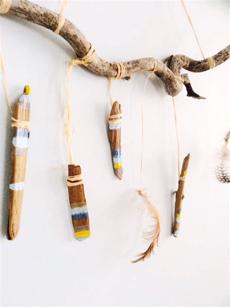 Driftwood & feathers wall hanging - Joanna Anastasia