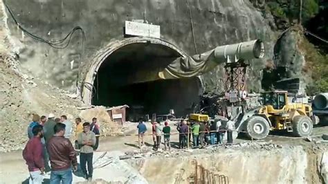 Uttarakhand Tunnel Collapse Heavy Drill Machines Brought To Save