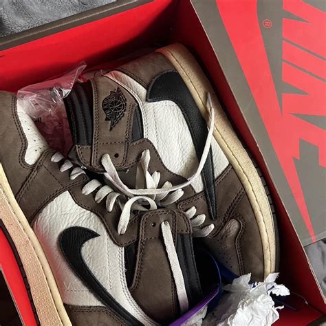 Travis Scott OG mocha 100% authentic Size 9 PRICE... - Depop