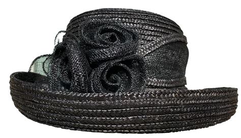 Black Rose Straw Hat - Kollective Specialty Rentals