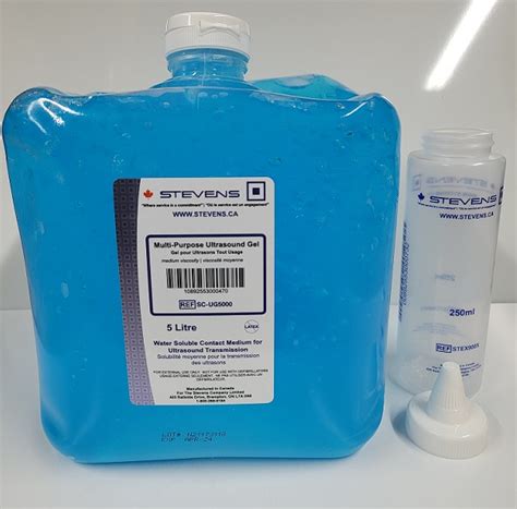 Ultrasound Gel Blue 5L With Applicator Bottle Portz Cosmetic Supply