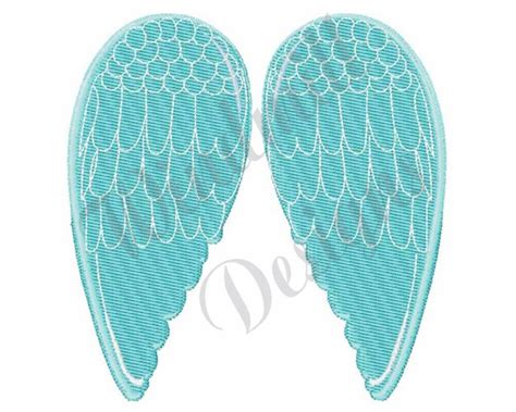 Angel Wings Machine Embroidery Design Embroidery Designs Etsy