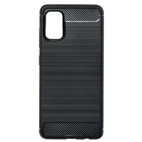 Кейс за Samsung Galaxy A41 Atlantic Carbon Silicone черен eMAG bg