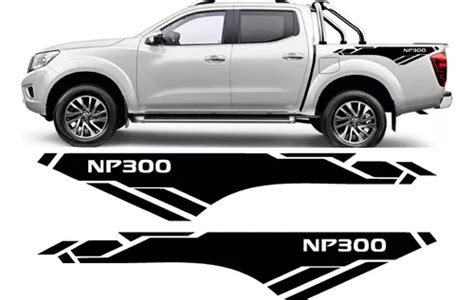 Sticker Calcomania Franjas Batea Nissan Np Frontier Meses Sin