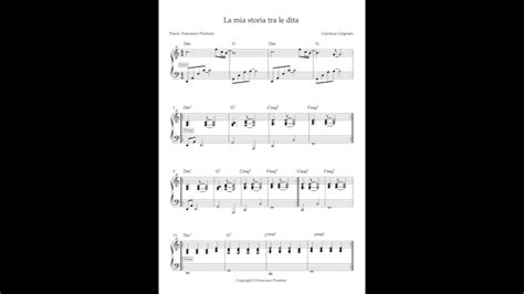 La Mia Storia Tra Le Dita Gianluca Grignani Base E Spartito Piano