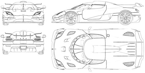 koenigsegg agera blueprint   blueprint   modeling